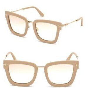 Tom Ford Cream Sunglasses Stylish Accessories